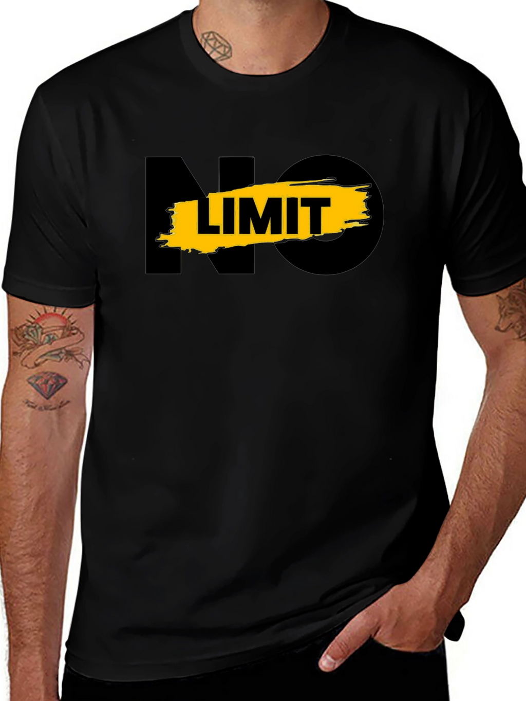 No Limit Graphic Tee - Mens Black T-Shirt