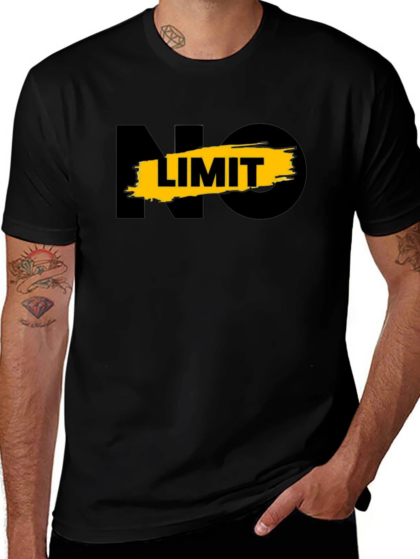 No Limit Graphic Tee - Mens Black T-Shirt