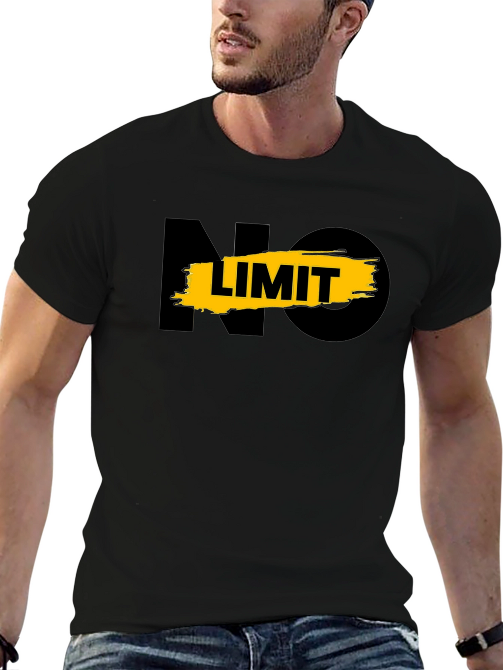 No Limit Graphic Tee - Mens Black T-Shirt