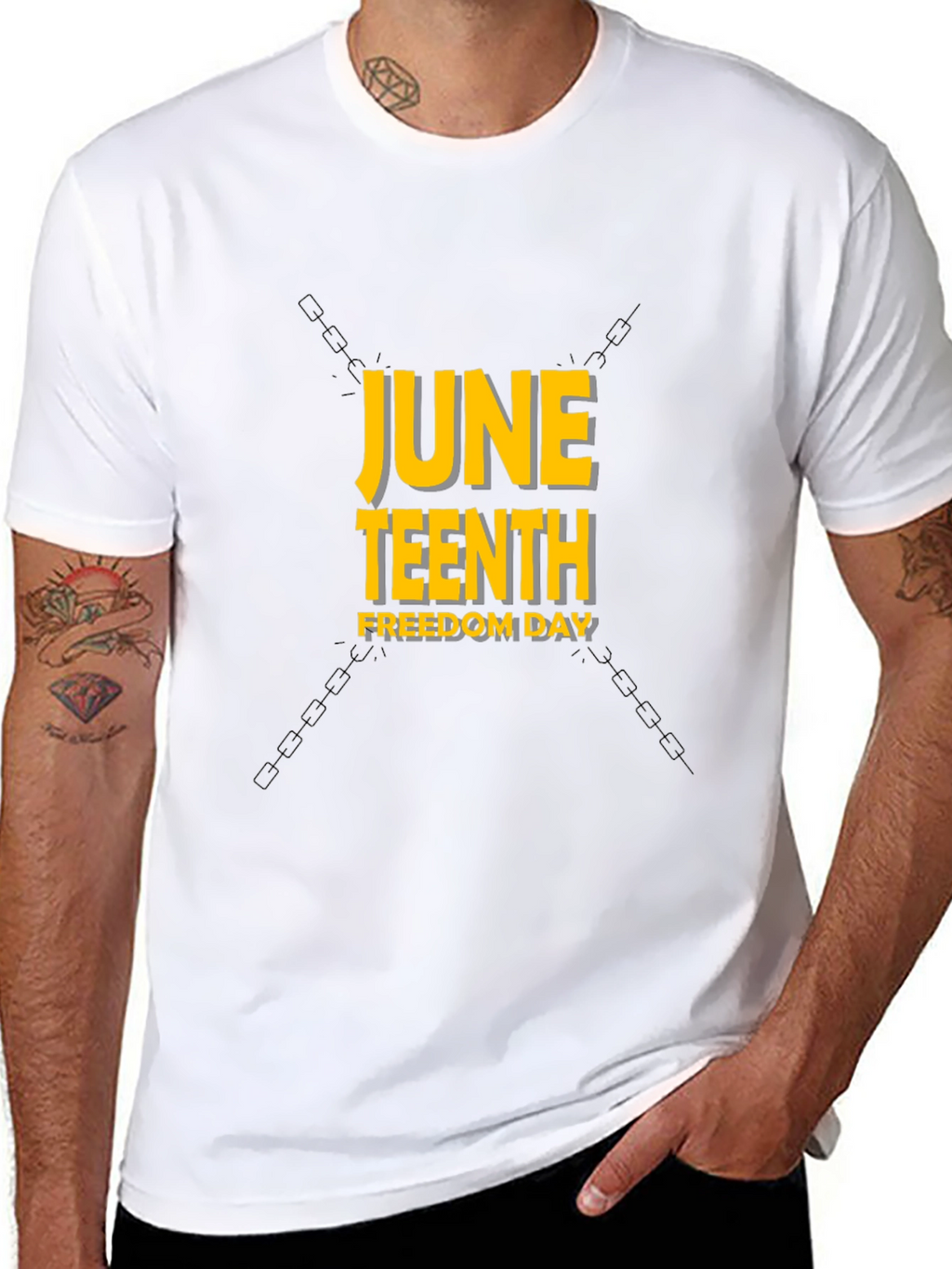 Juneteenth Freedom Day Black T-Shirt