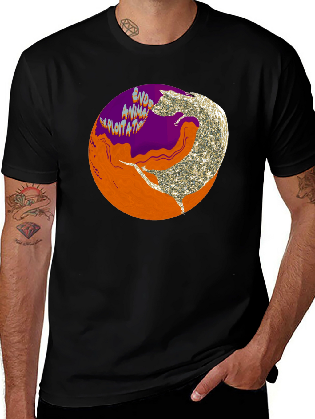 End Animal Exploitation Graphic Tee