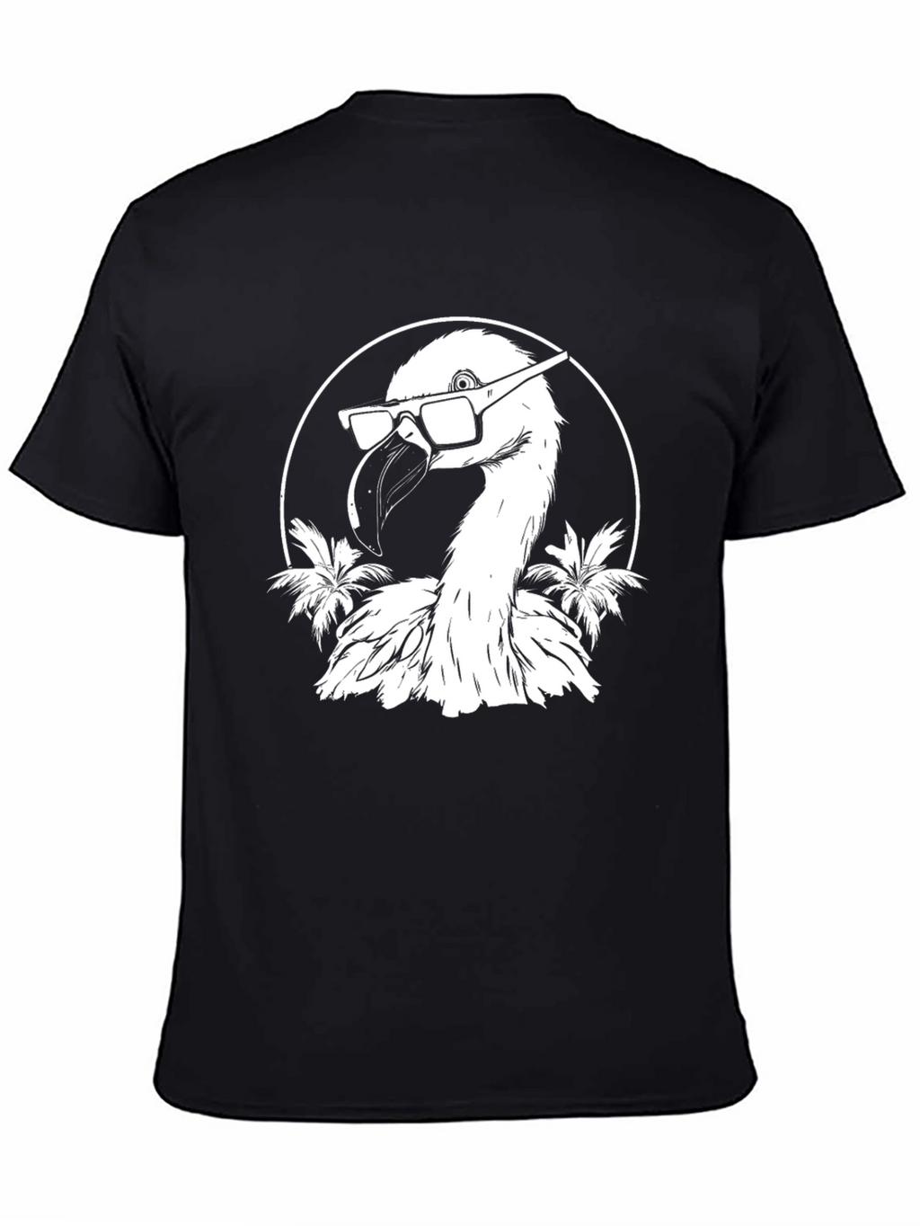 Cool Flamingo T-Shirt - Black Graphic Tee