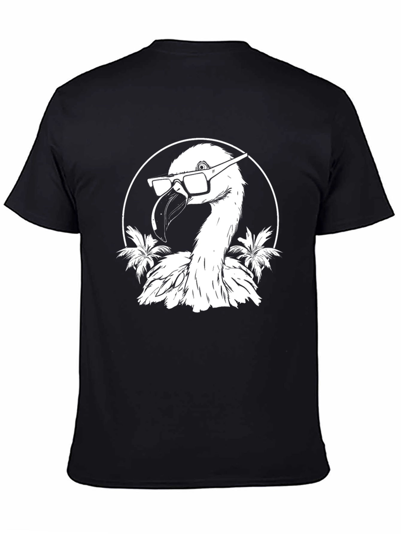 Cool Flamingo T-Shirt - Black Graphic Tee