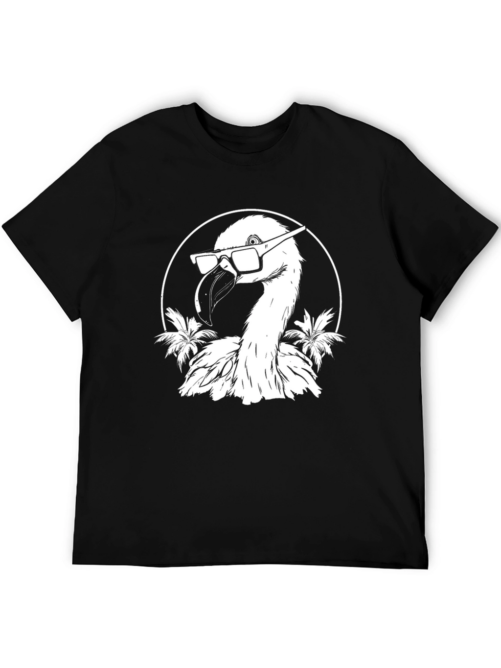 Cool Flamingo T-Shirt - Black Graphic Tee