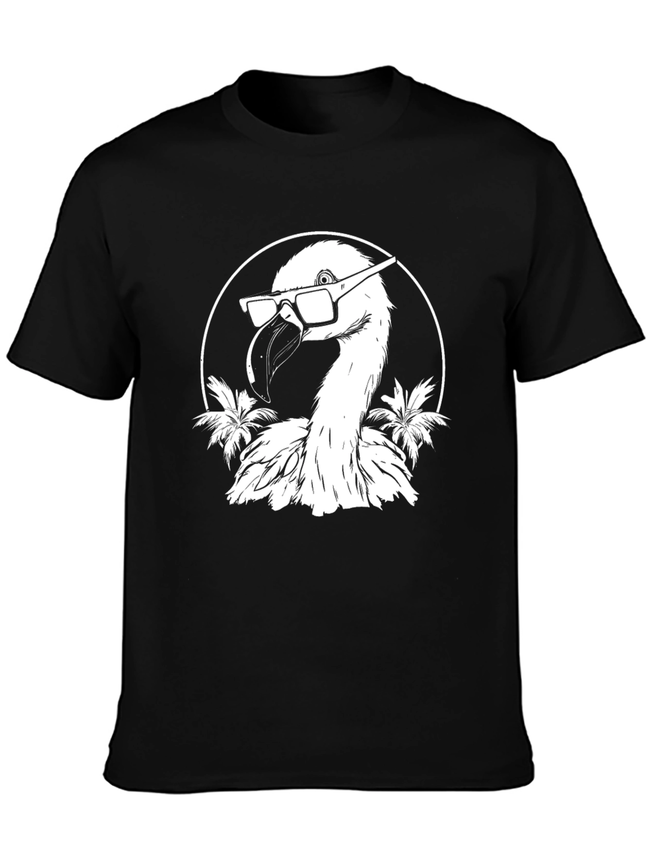 Cool Flamingo T-Shirt - Black Graphic Tee
