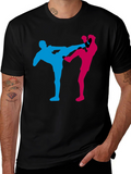 Karate Kick Graphic Tee - Black T-Shirt