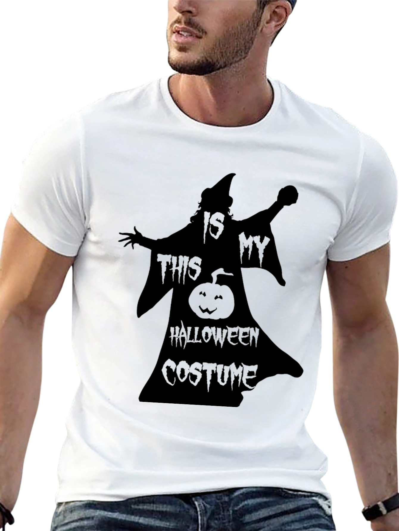 Halloween Costume T-Shirt - Witch Pumpkin Design