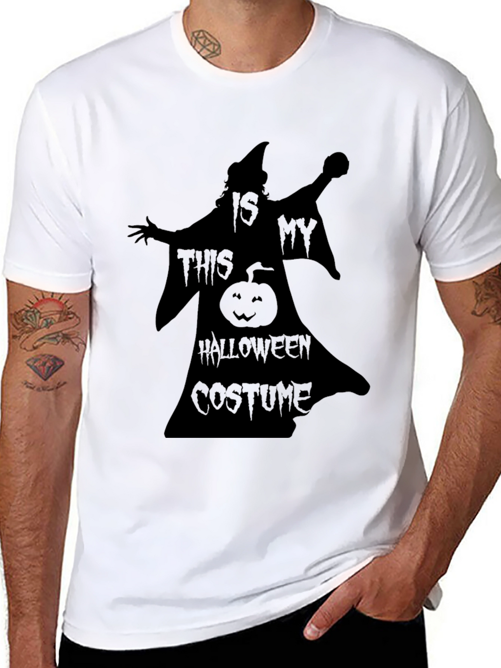 Halloween Costume T-Shirt - Witch Pumpkin Design