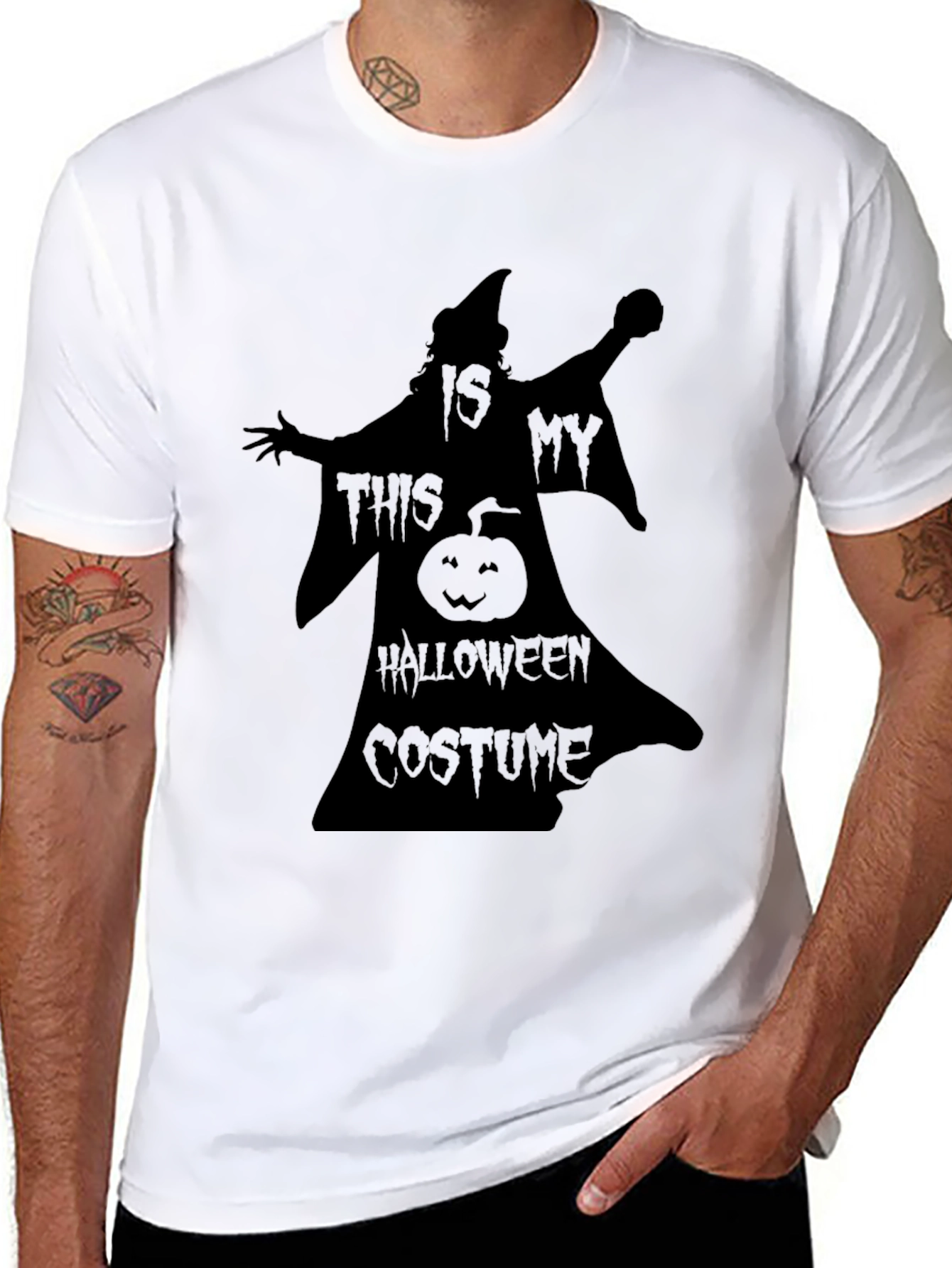 Halloween Costume T-Shirt - Witch Pumpkin Design