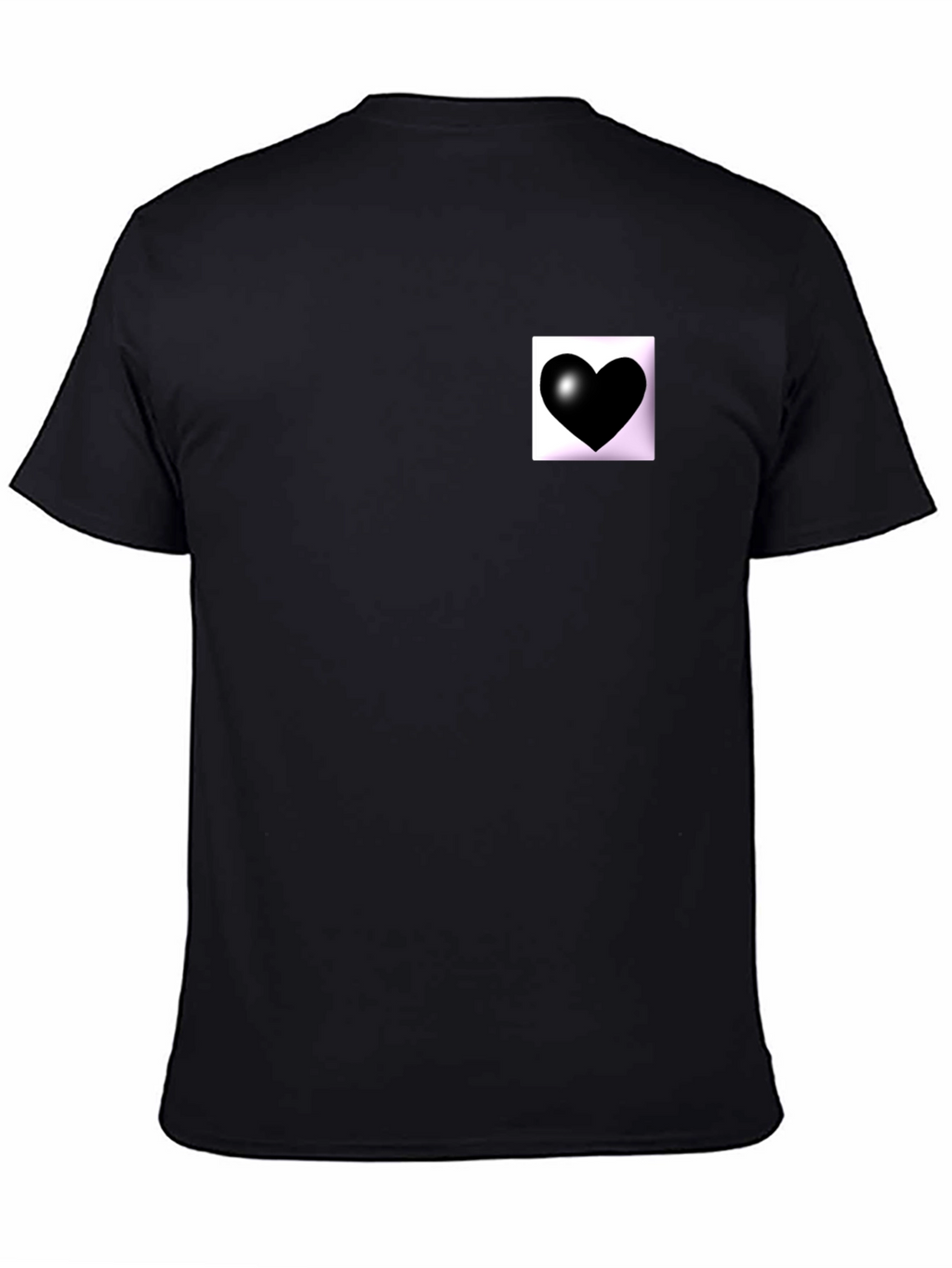 Black Heart Graphic Tee - Modern Style
