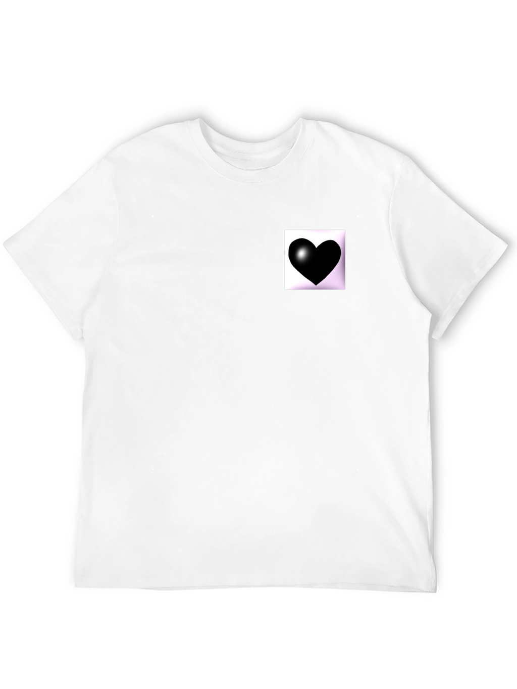 Black Heart Graphic Tee - Modern Style