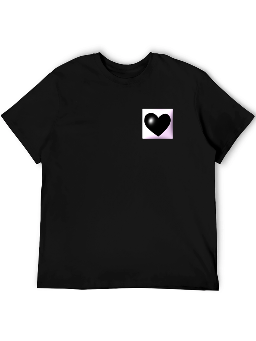 Black Heart Graphic Tee - Modern Style