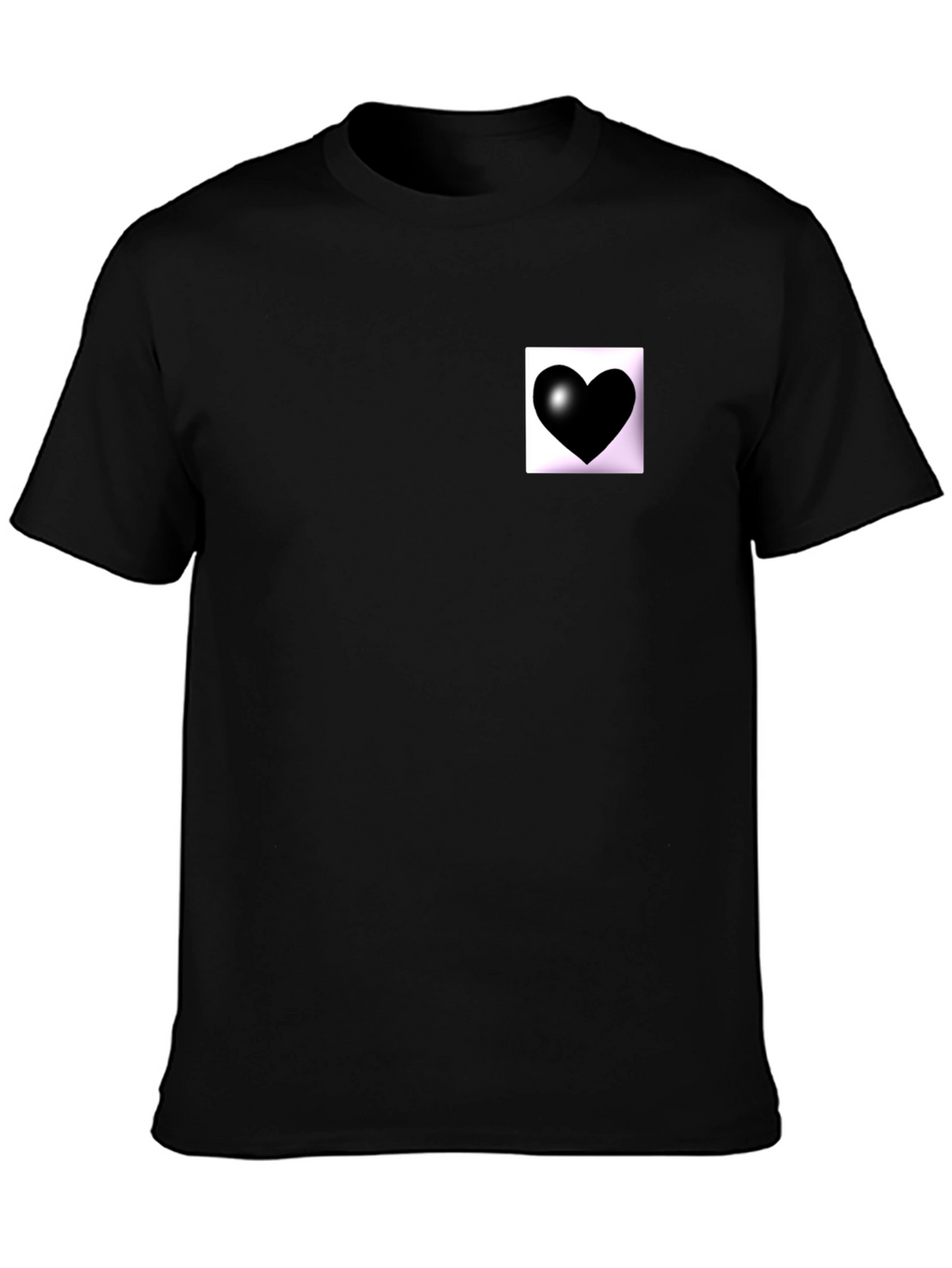 Black Heart Graphic Tee - Modern Style