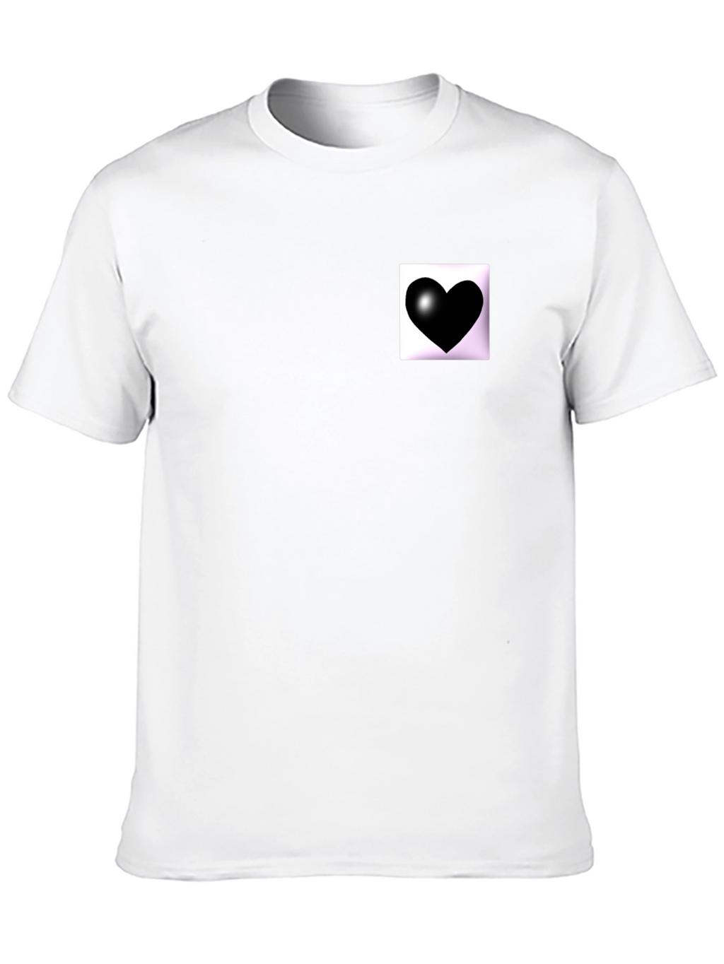 Black Heart Graphic Tee - Modern Style