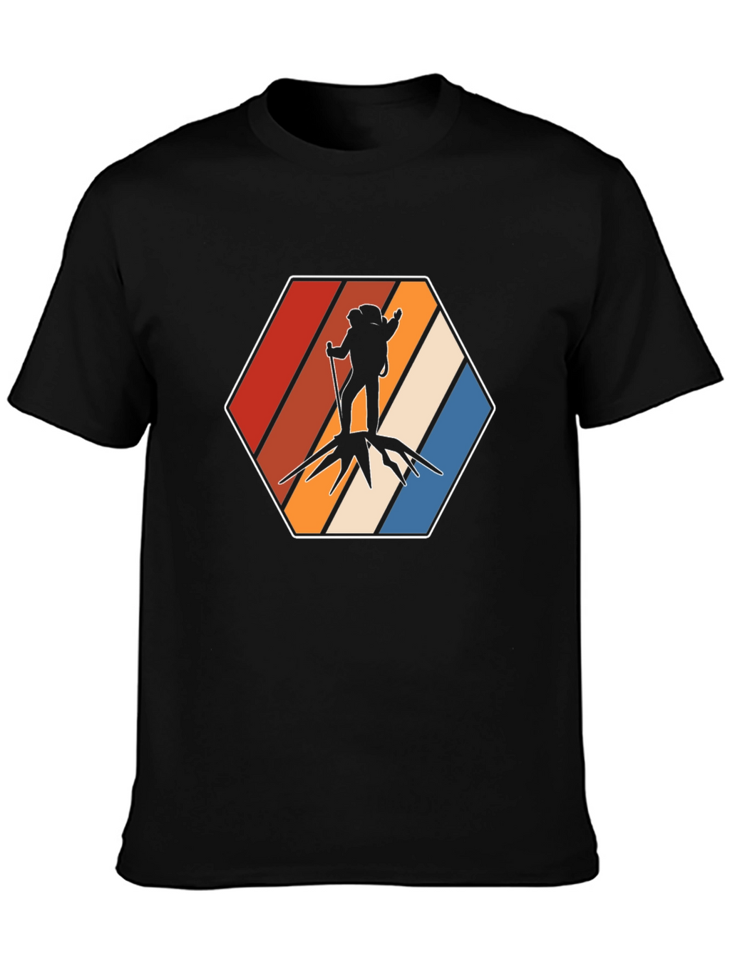 Retro Hiker Graphic Tee - Adventure Ready