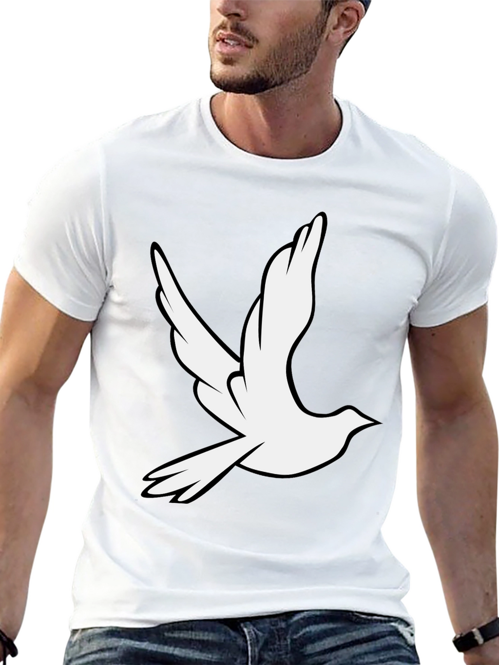 Dove Graphic Black T-Shirt