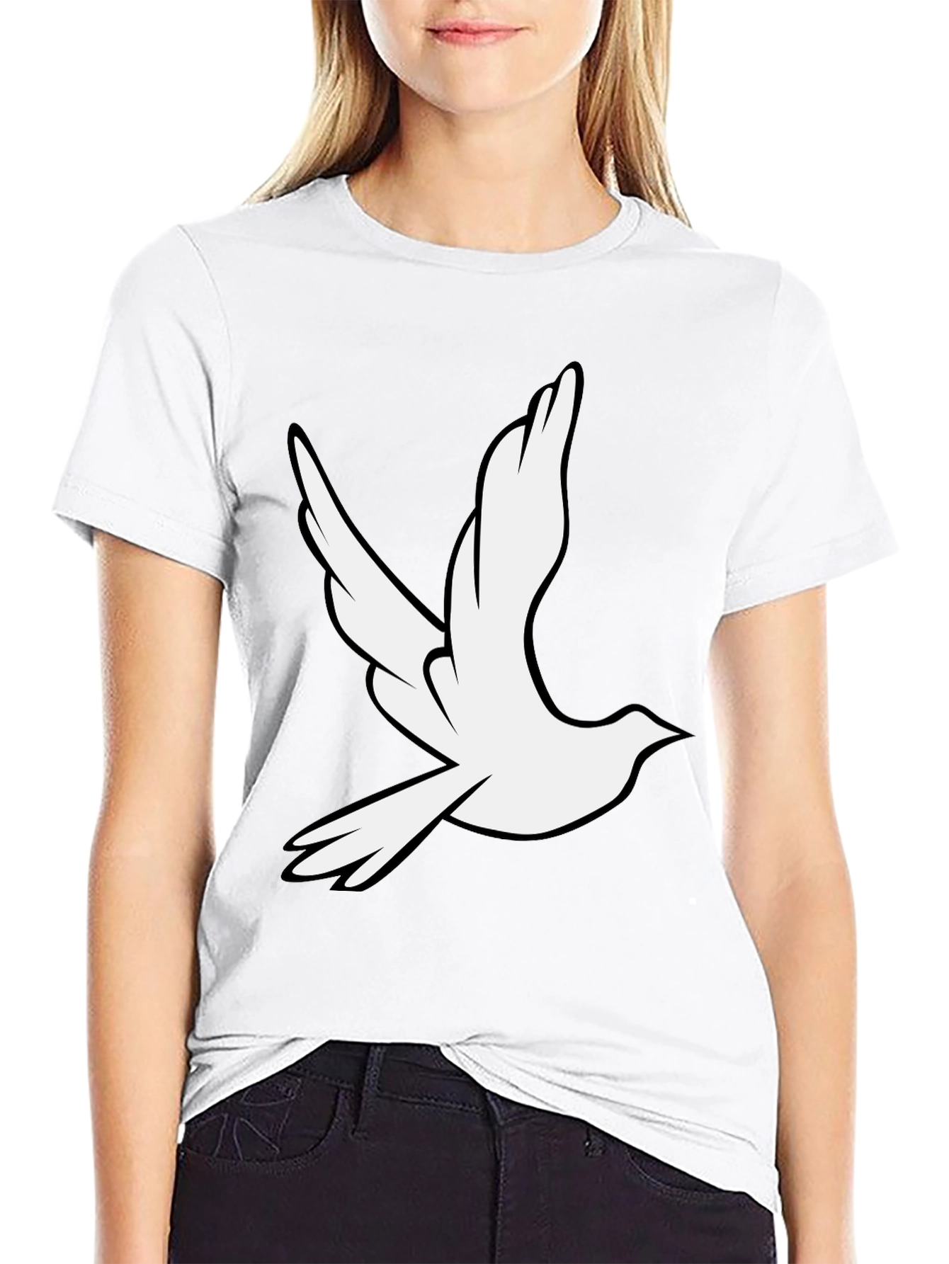 Dove Graphic Black T-Shirt