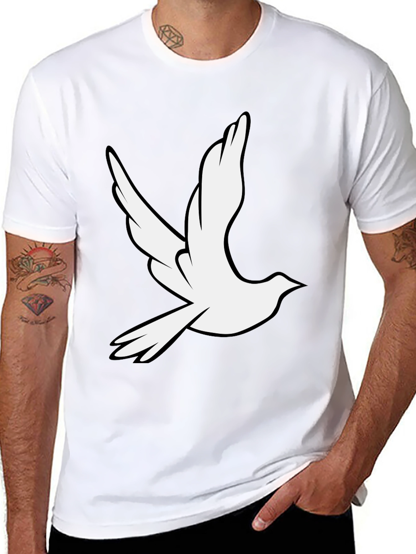 Dove Graphic Black T-Shirt