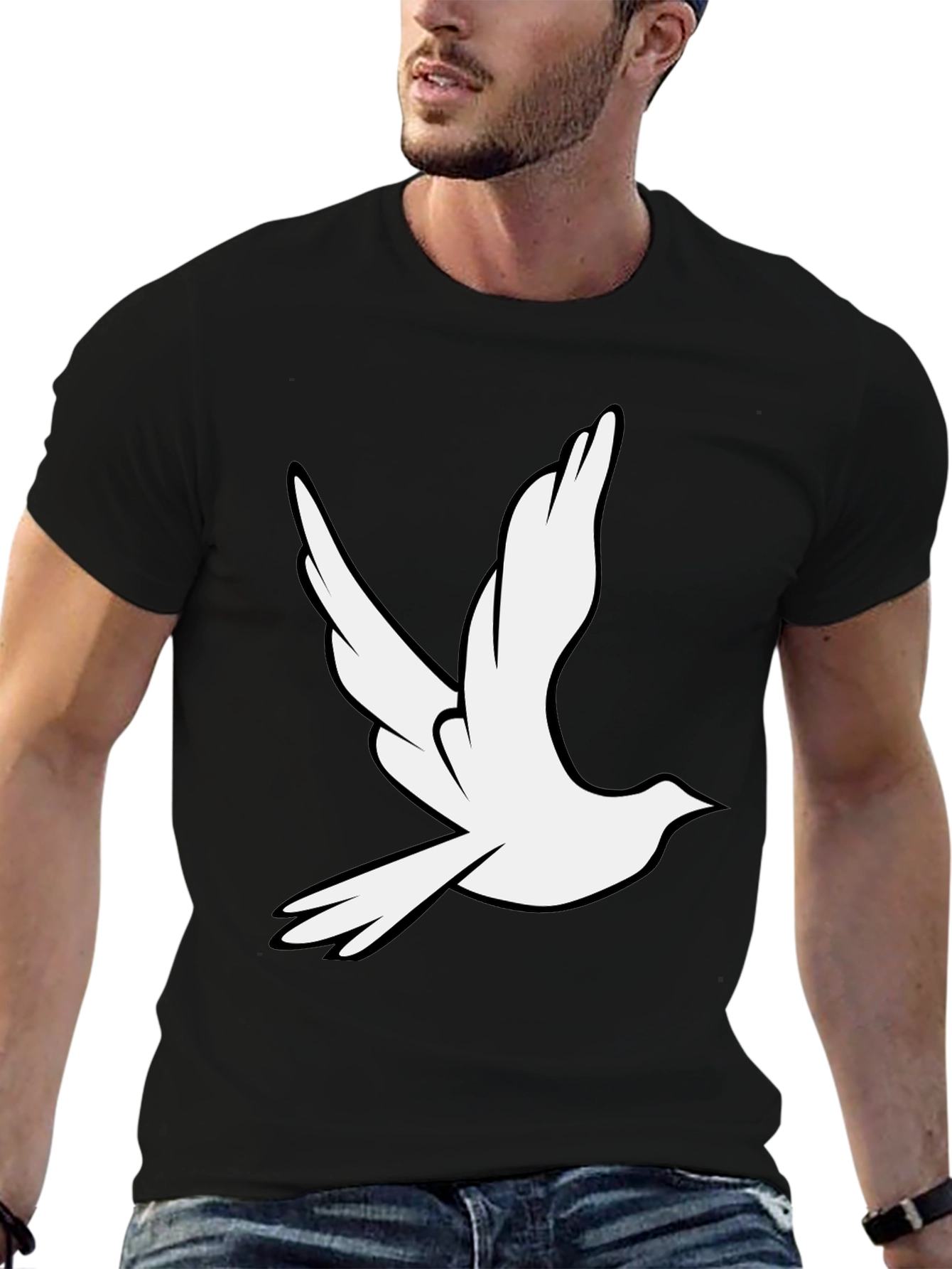 Dove Graphic Black T-Shirt