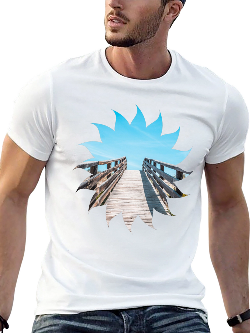 Beach Boardwalk Graphic T-Shirt