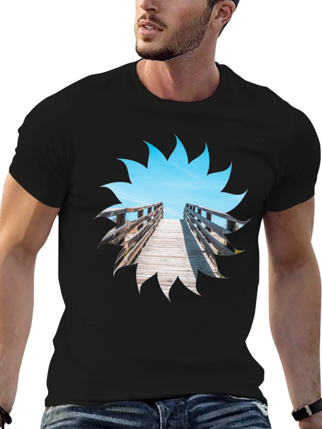 Beach Boardwalk Graphic T-Shirt