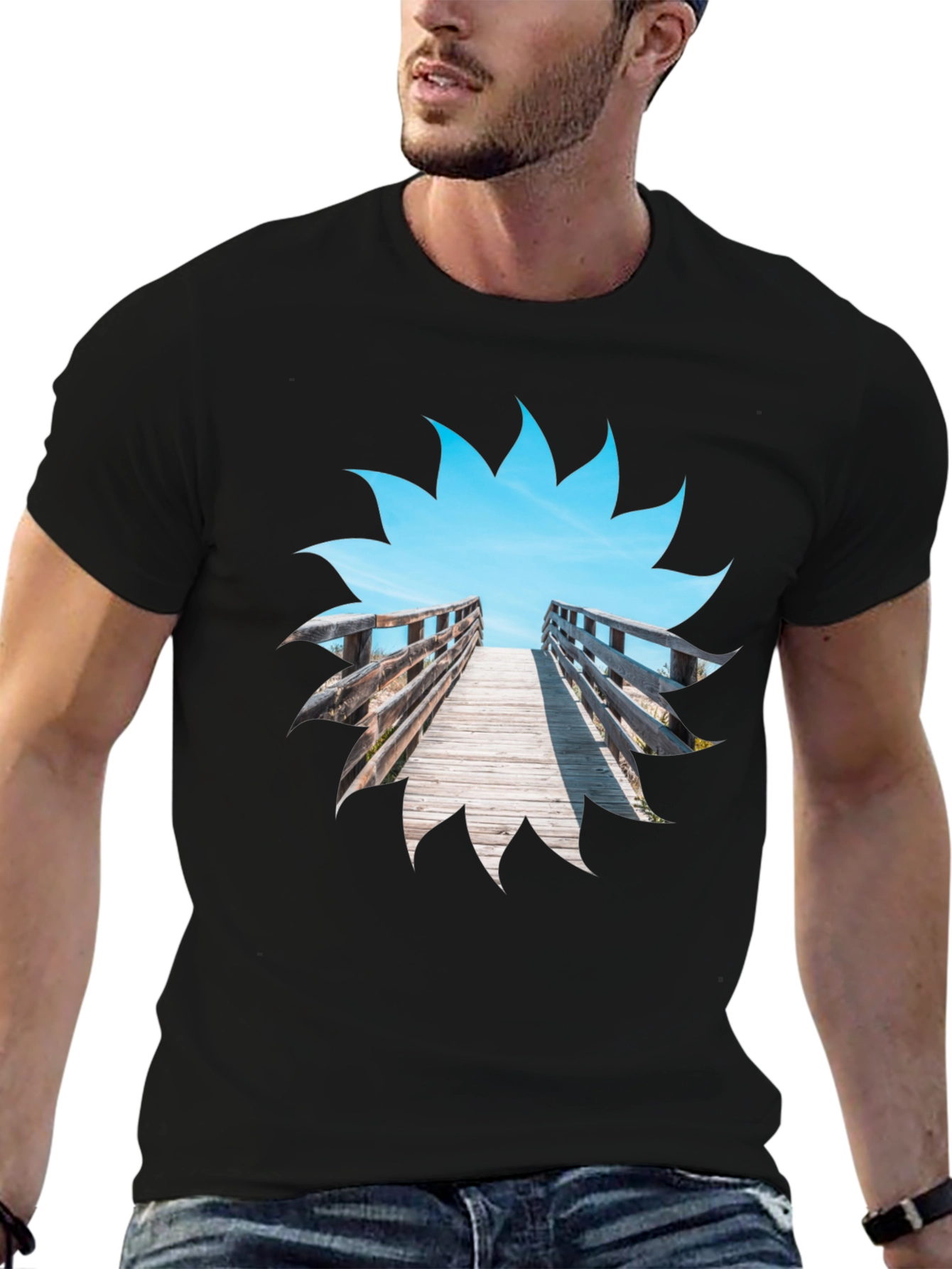 Beach Boardwalk Graphic T-Shirt