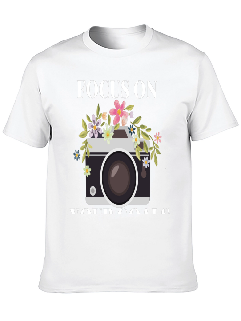 Focus On Your Goals Camera Graphic Tee