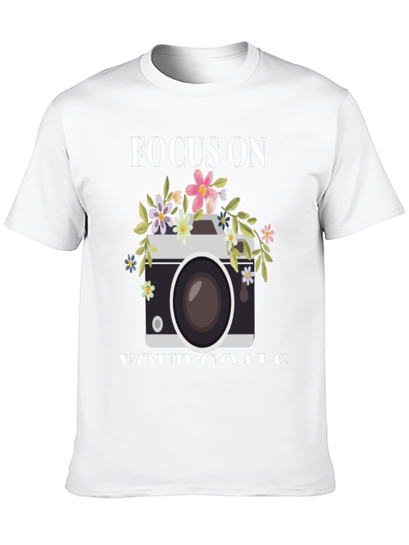 Focus On Your Goals Camera Graphic Tee