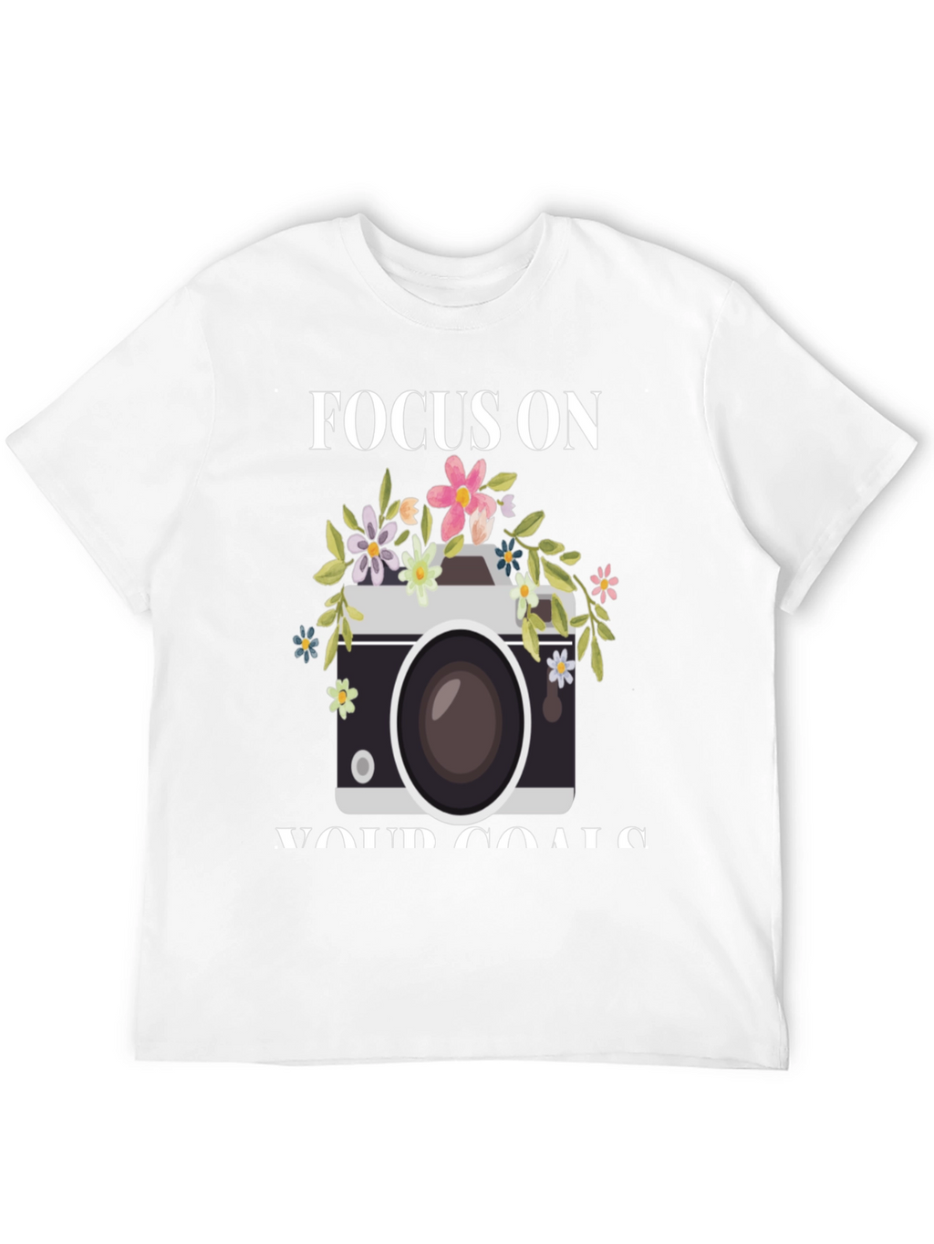 Focus On Your Goals Camera Graphic Tee