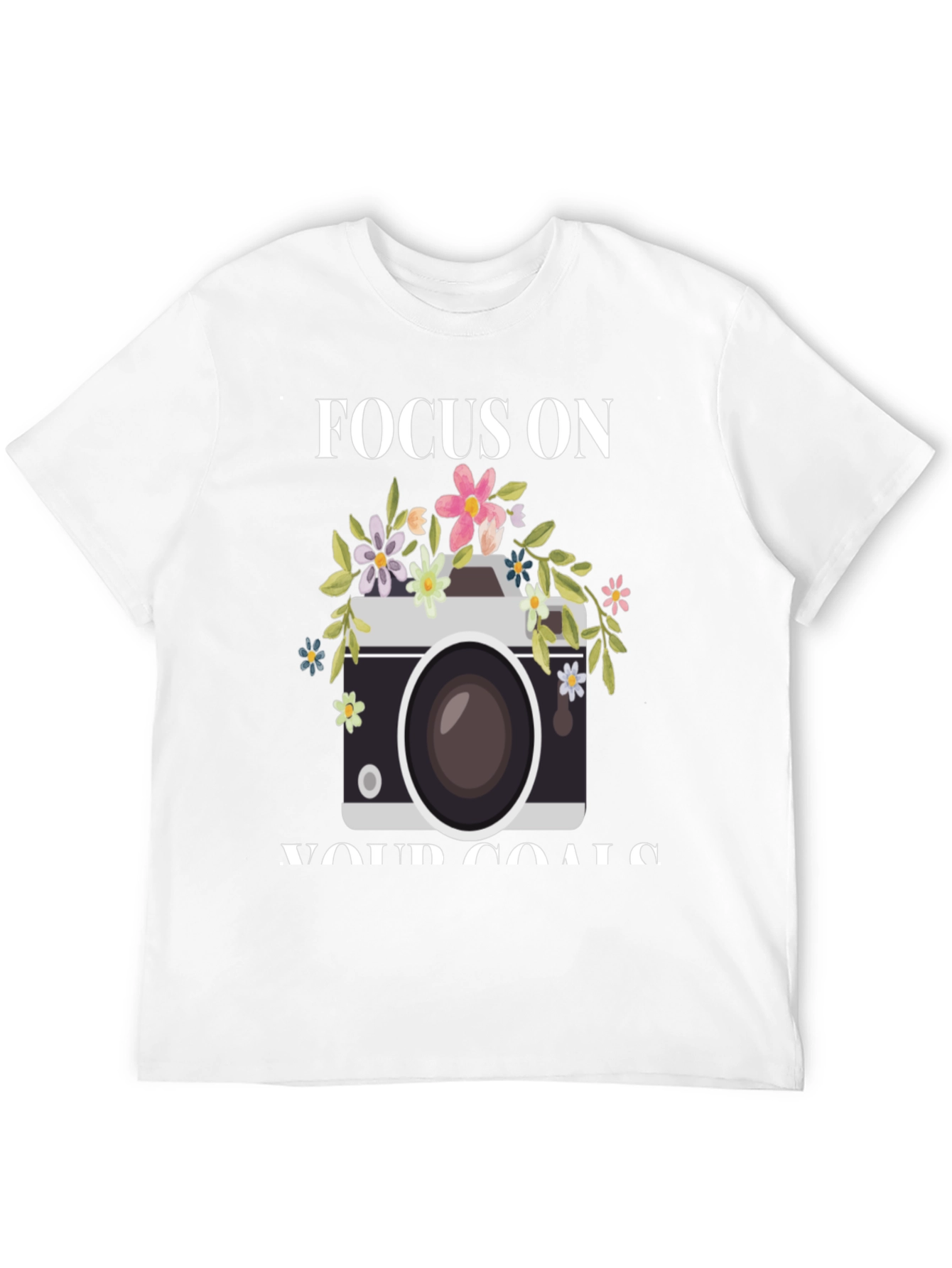 Focus On Your Goals Camera Graphic Tee