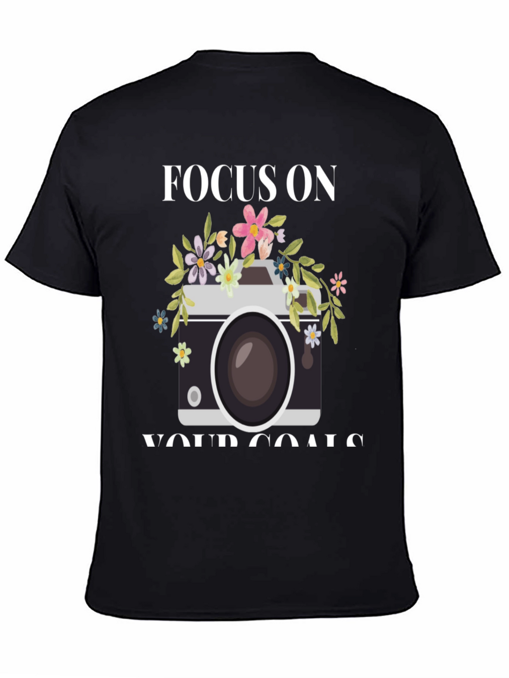 Focus On Your Goals Camera Graphic Tee