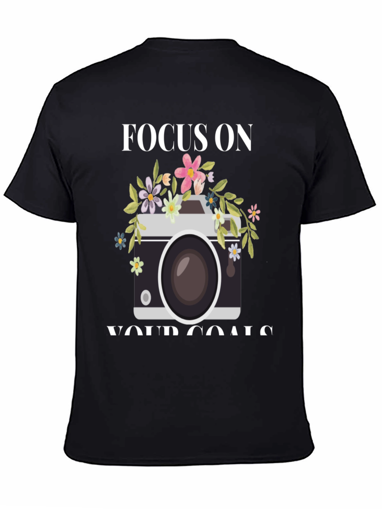 Focus On Your Goals Camera Graphic Tee