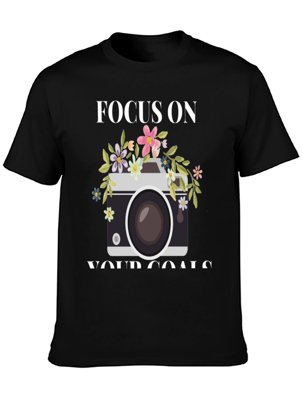 Focus On Your Goals Camera Graphic Tee