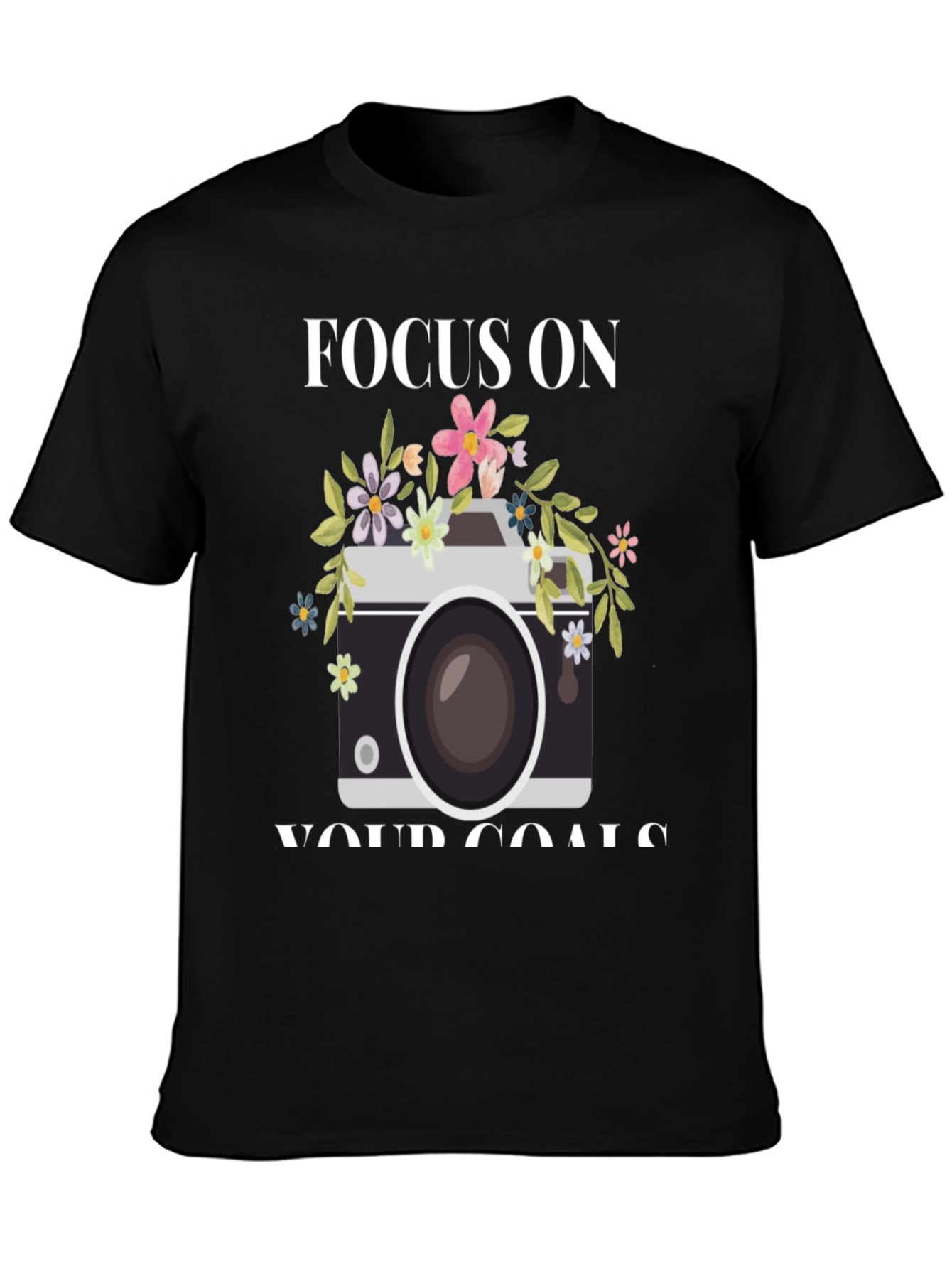 Focus On Your Goals Camera Graphic Tee
