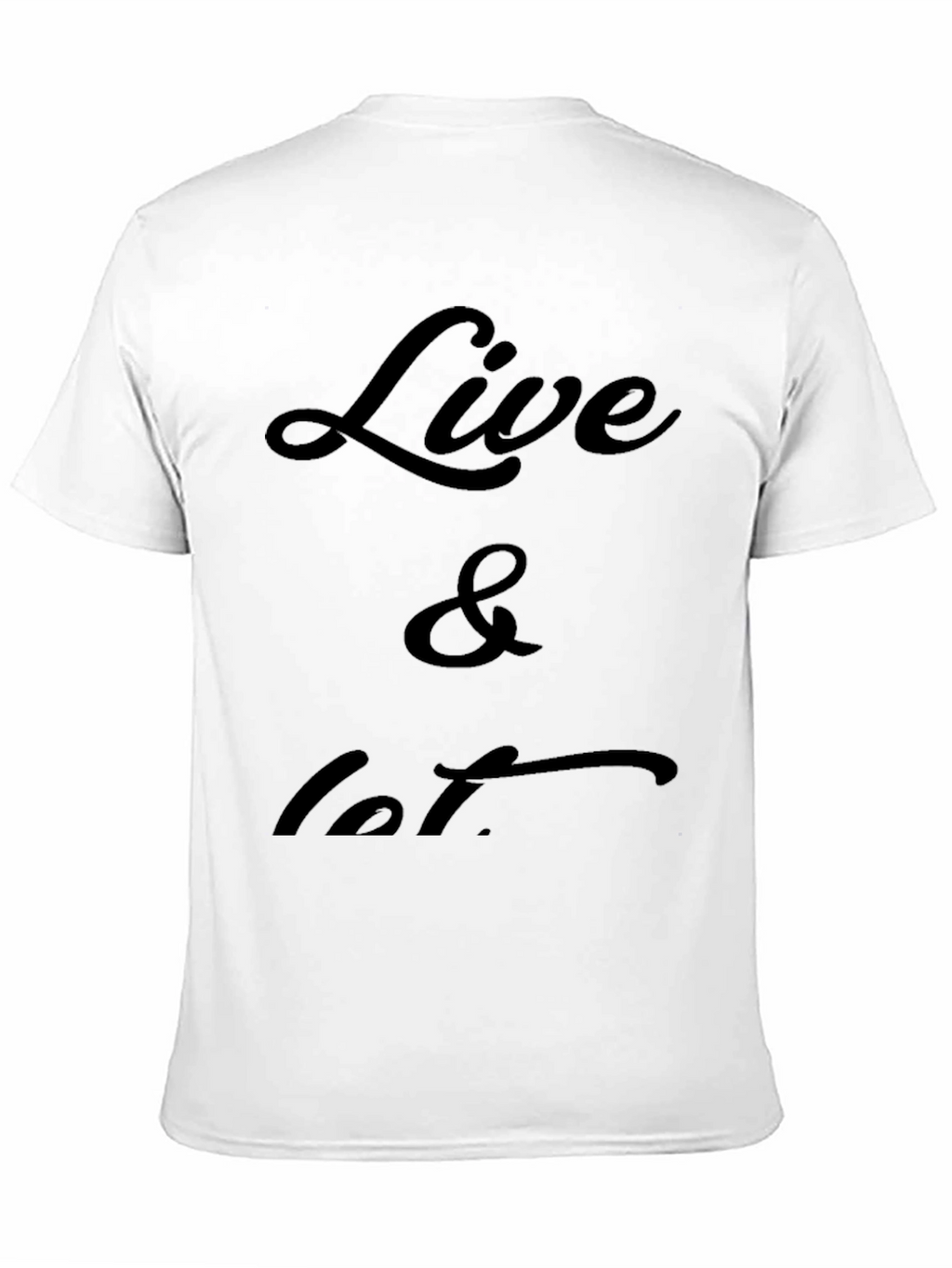 Live & Let T-Shirt - Black Casual Tee