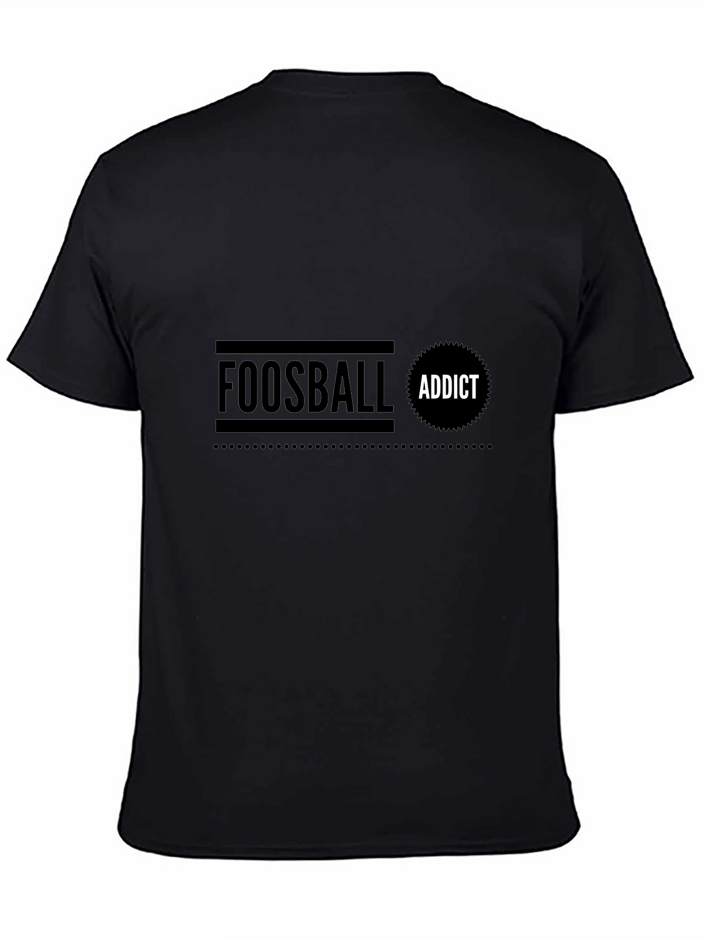Foosball Addict Black T-Shirt - Game Room Apparel