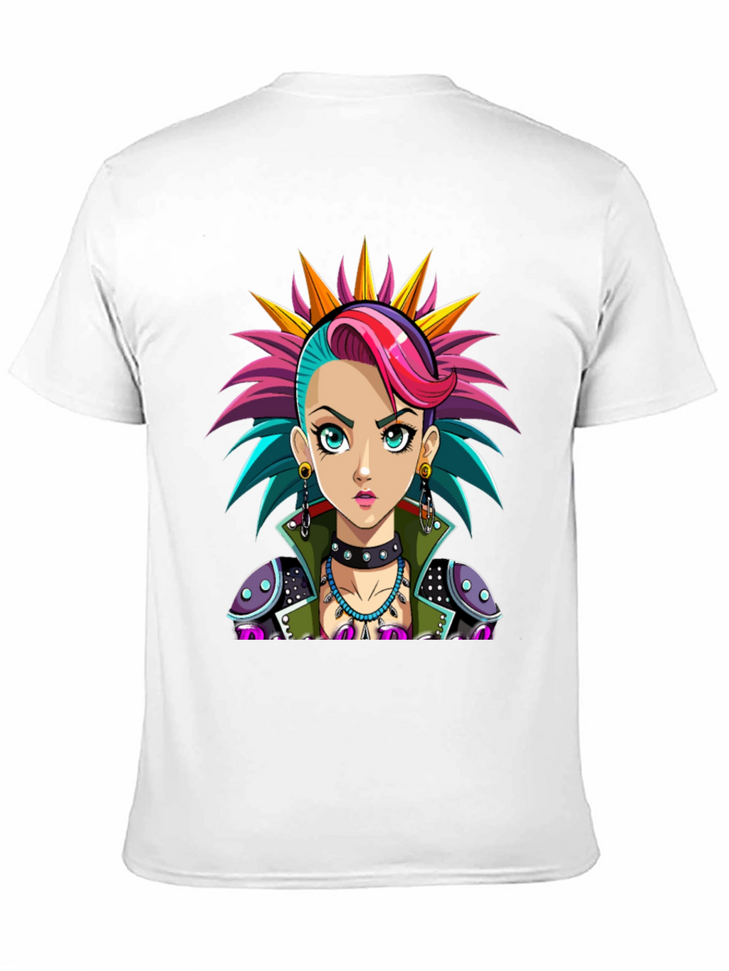 Punk Rock Girl T-Shirt - Unique Graphic Tee