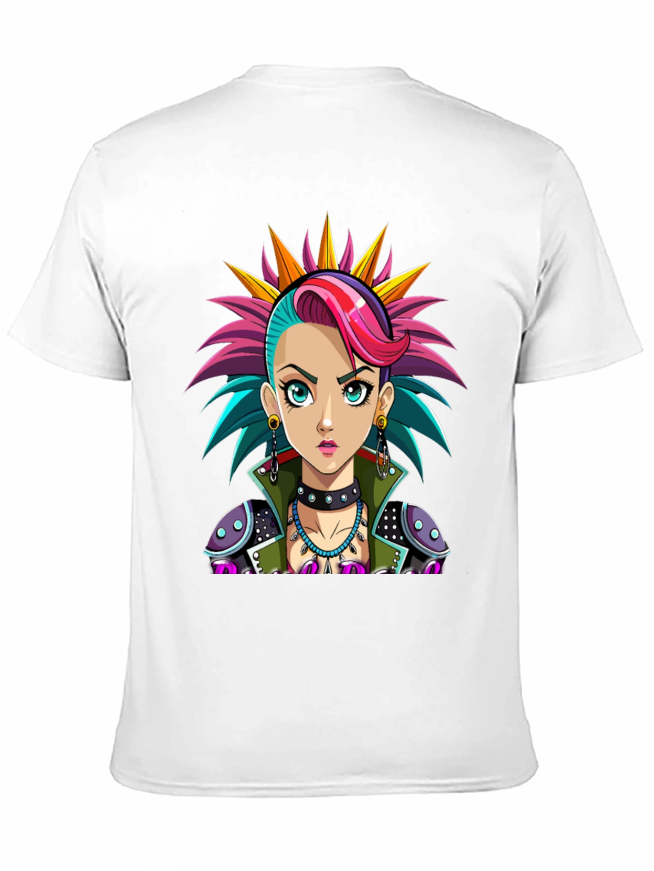 Punk Rock Girl T-Shirt - Unique Graphic Tee