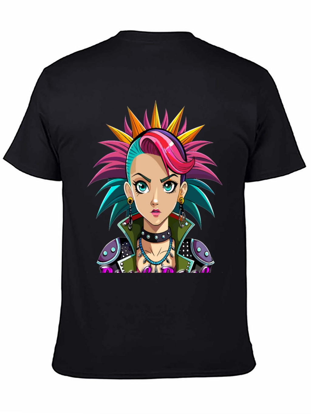 Punk Rock Girl T-Shirt - Unique Graphic Tee