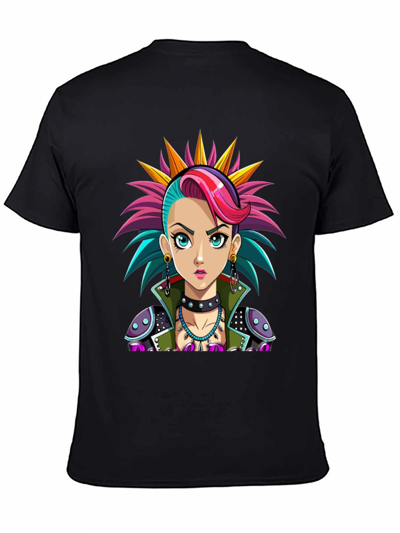 Punk Rock Girl T-Shirt - Unique Graphic Tee