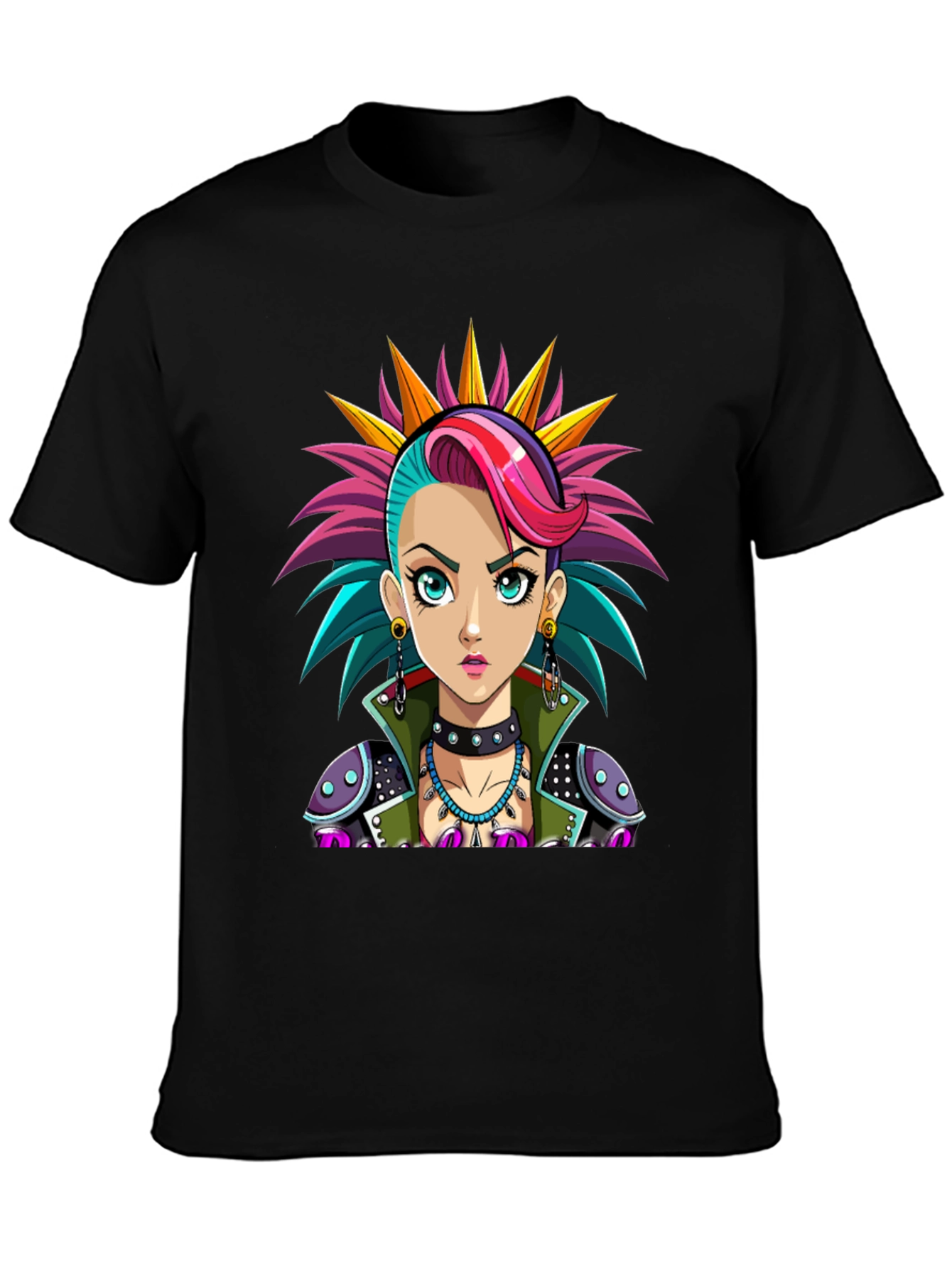 Punk Rock Girl T-Shirt - Unique Graphic Tee