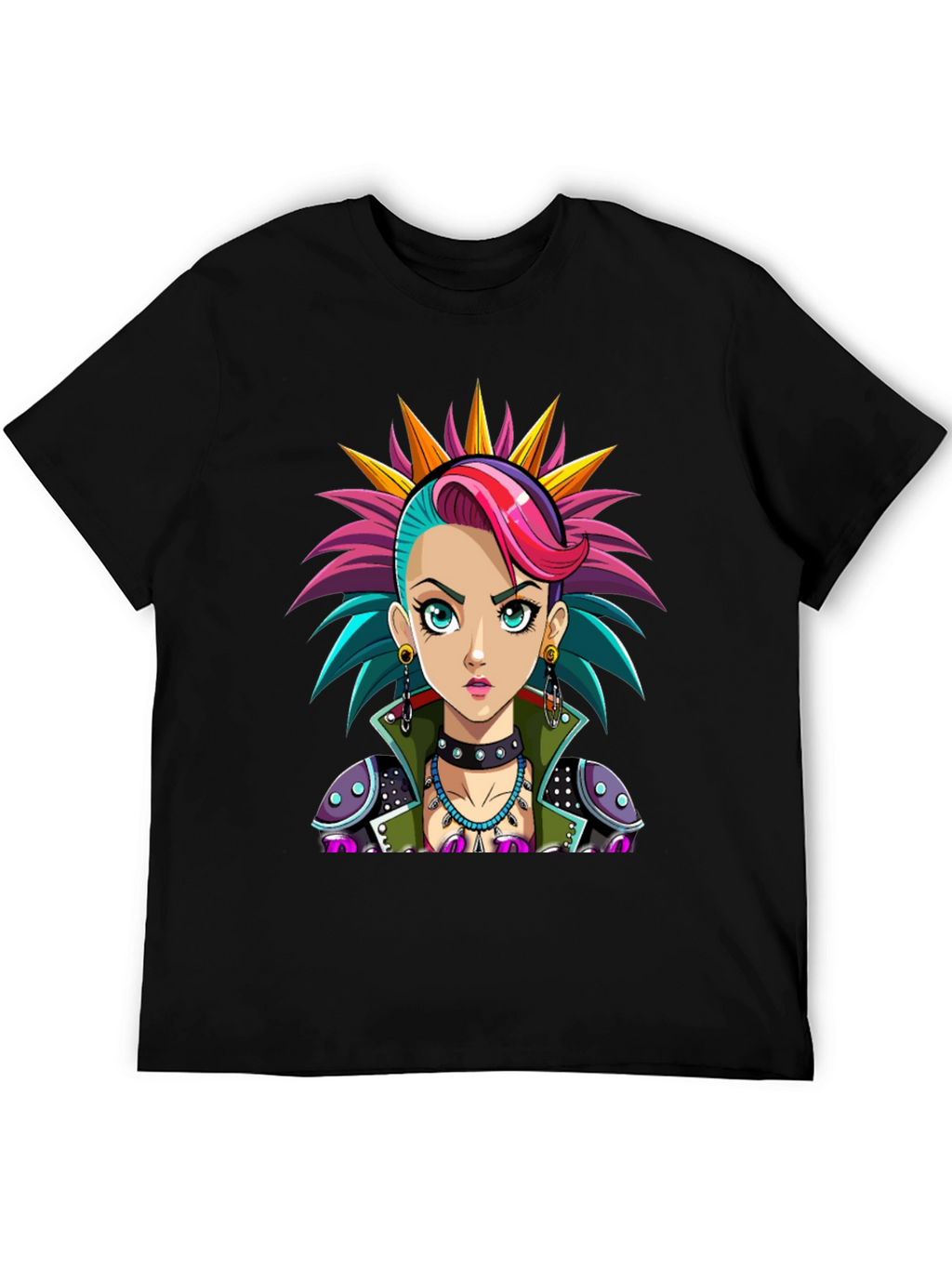 Punk Rock Girl T-Shirt - Unique Graphic Tee