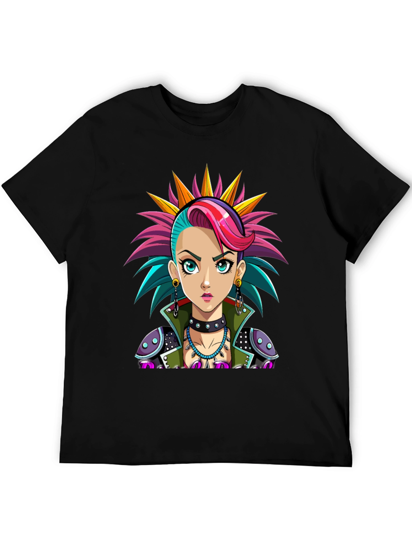 Punk Rock Girl T-Shirt - Unique Graphic Tee