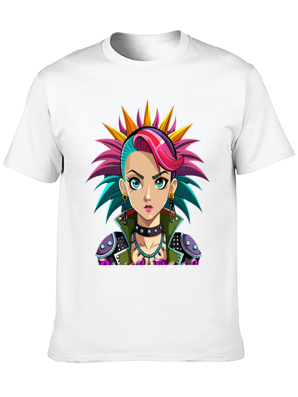Punk Rock Girl T-Shirt - Unique Graphic Tee