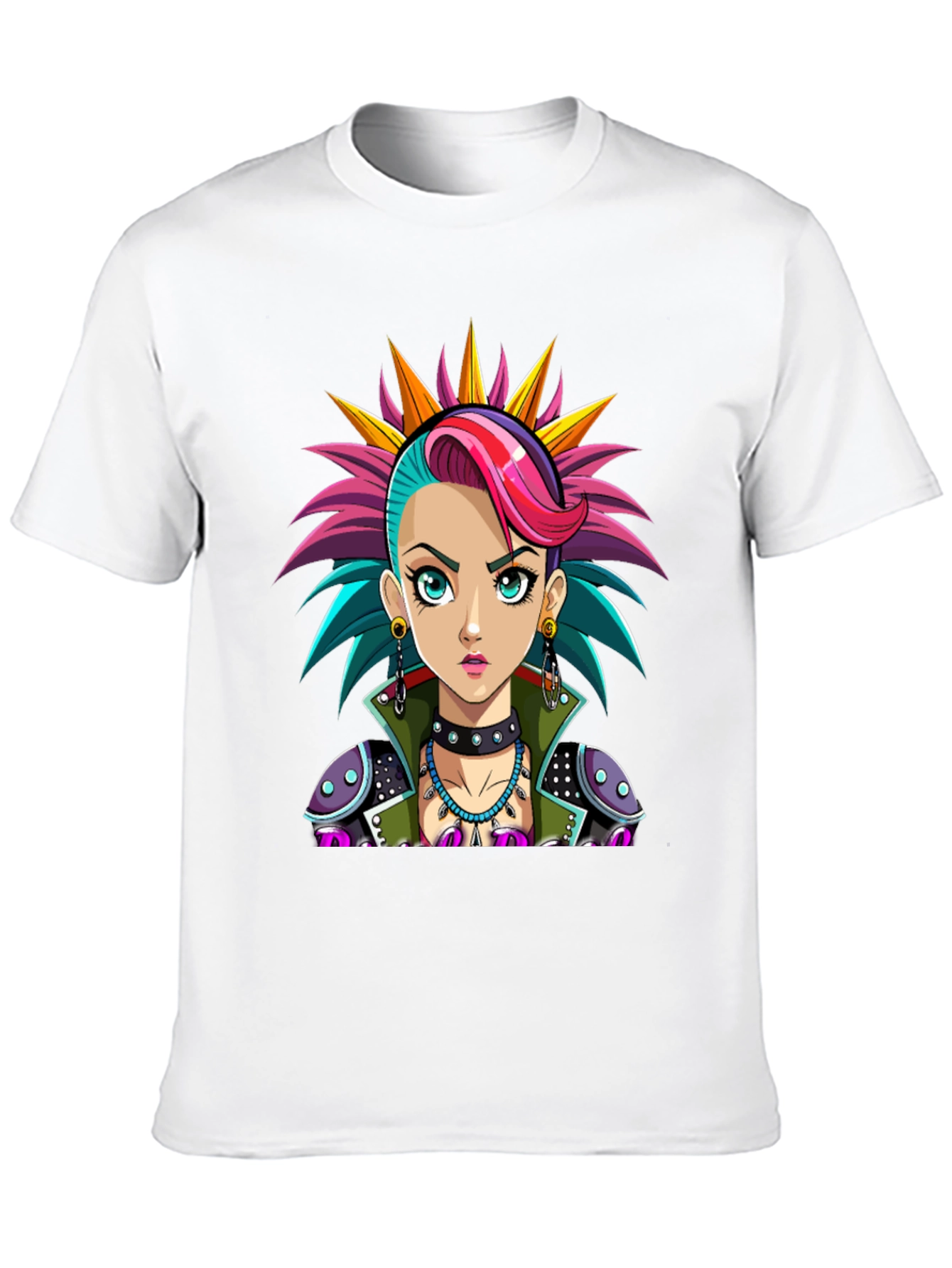 Punk Rock Girl T-Shirt - Unique Graphic Tee