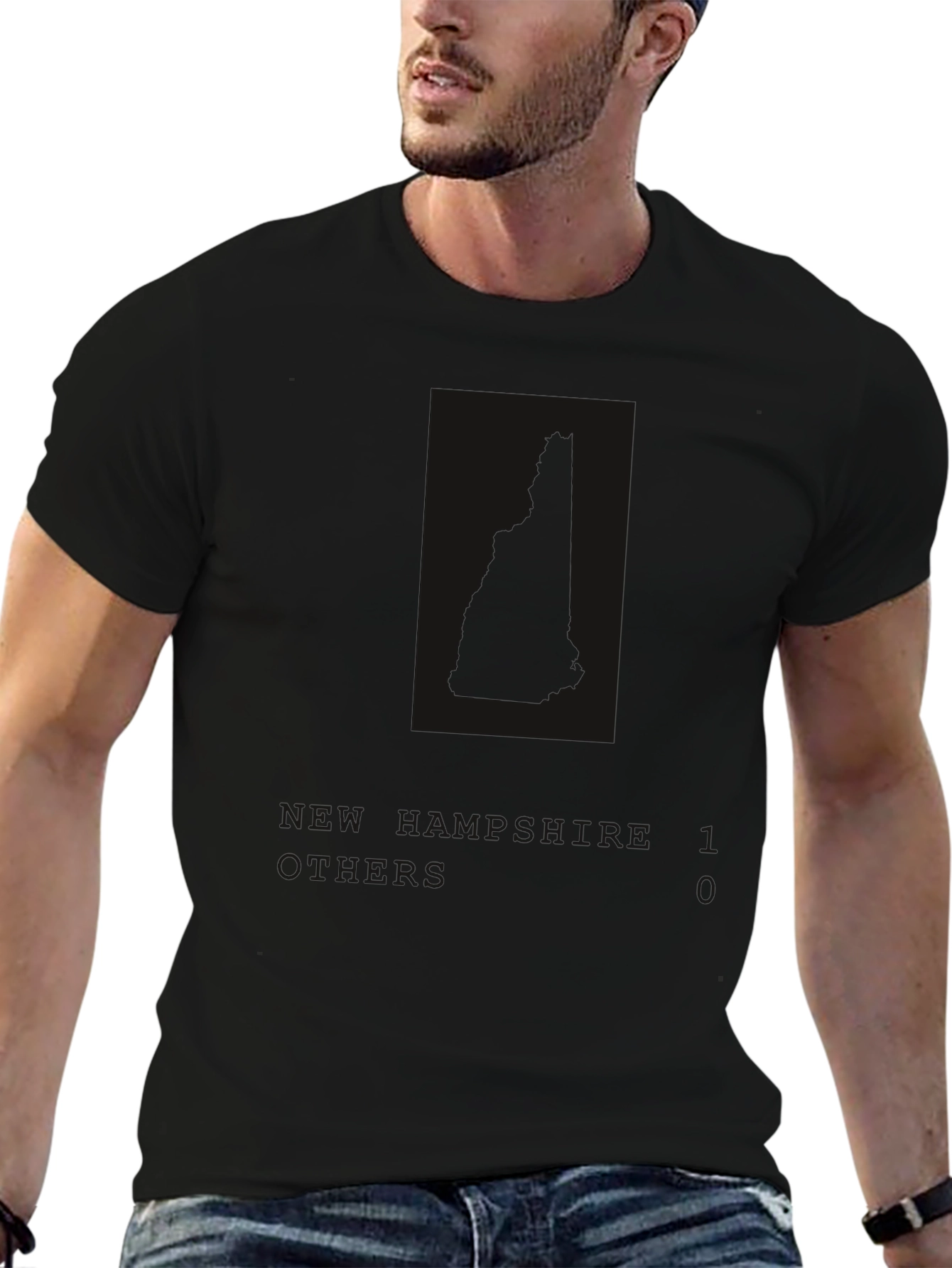 Plain Black Short-Sleeve T-Shirt