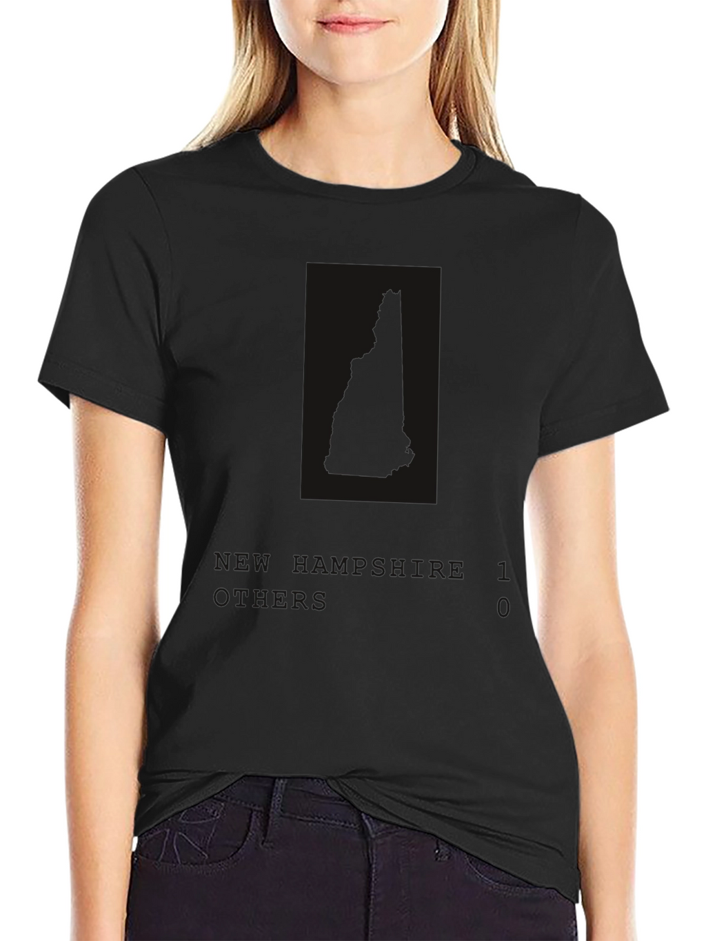Plain Black Short-Sleeve T-Shirt