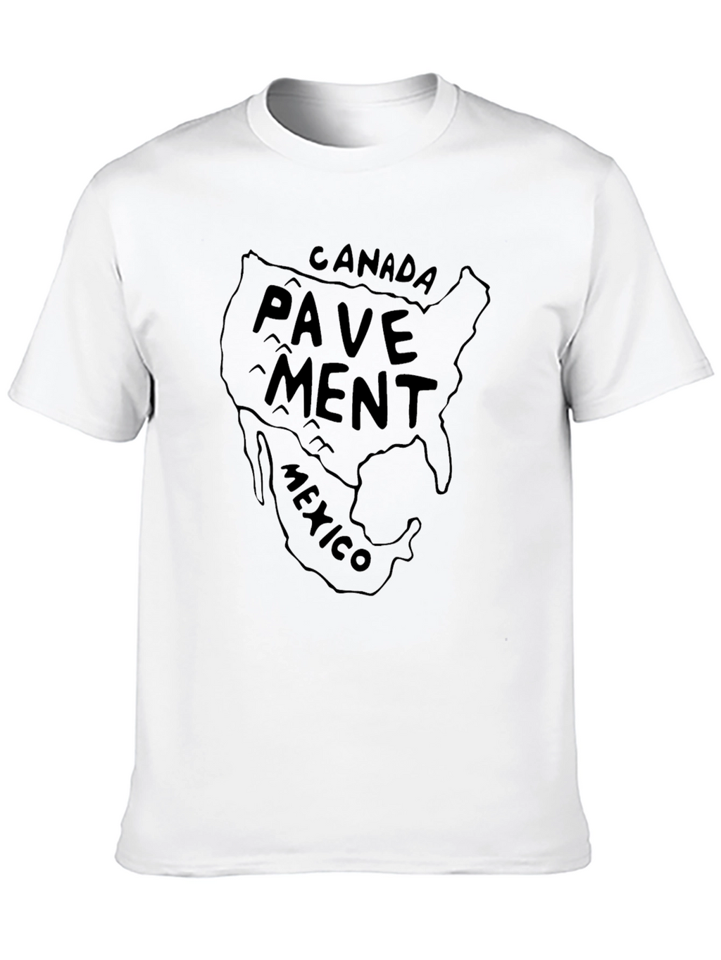Pavement Band North America Map T-Shirt