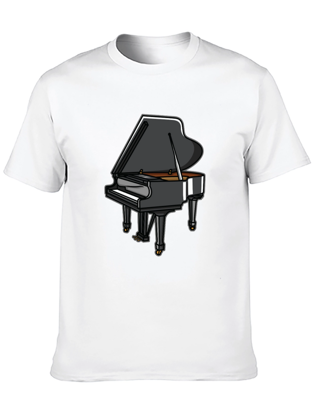 Piano Graphic Tee - Music Lovers T-Shirt