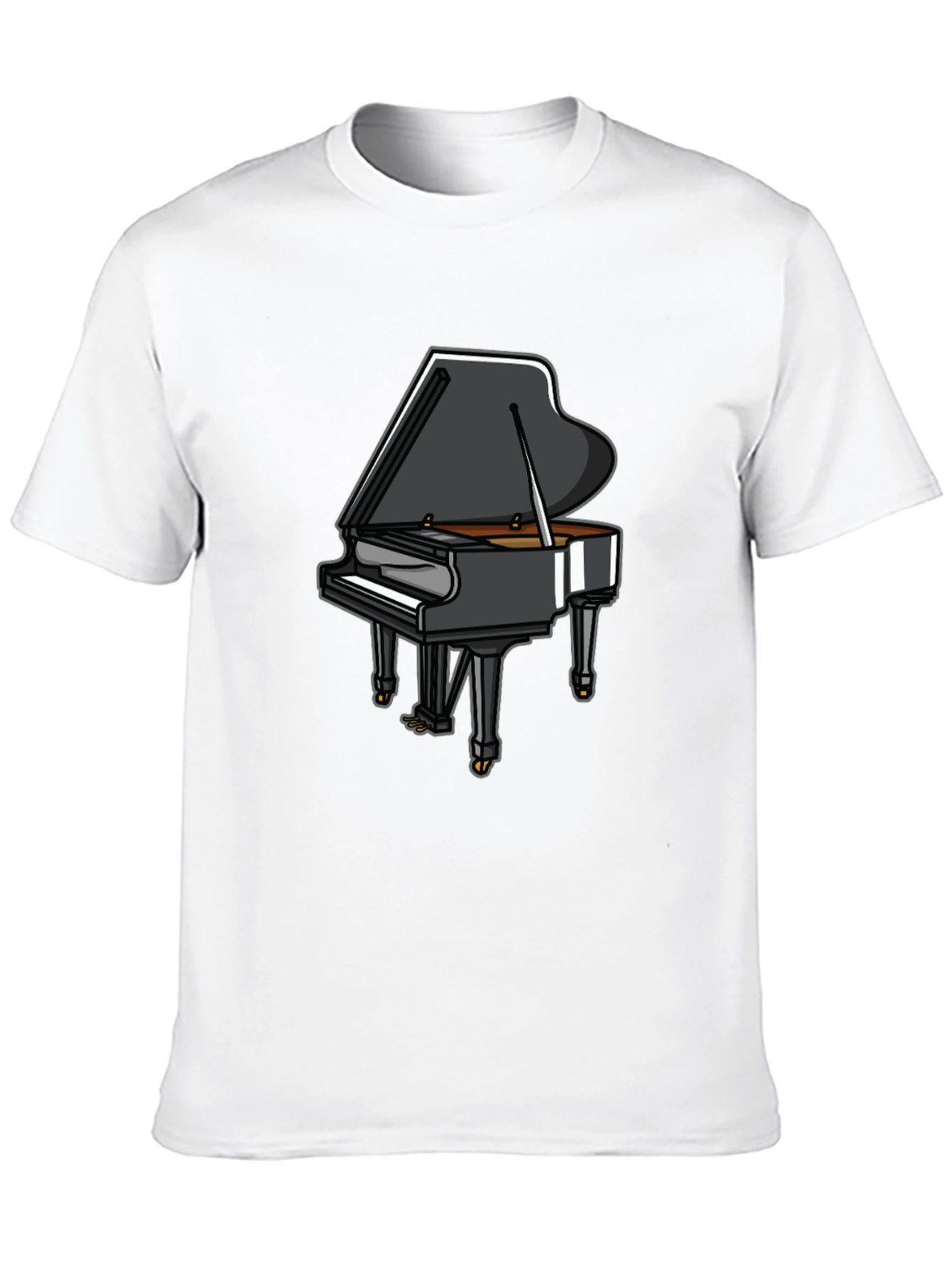 Piano Graphic Tee - Music Lovers T-Shirt